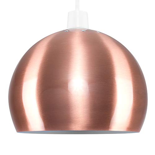 Brushed Copper Retro Ceiling Pendant | Shade | Arco Style | MiniSun