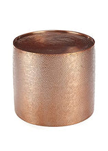 Load image into Gallery viewer, Round Copper Side Table | Hammered Finish 
