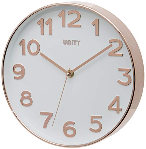Bakewell Wall Clock | Copper Rose Gold | 25 x 25 x 3 cm | Unity