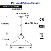 Load image into Gallery viewer, Long Life Lamp Company | Copper &amp; Grey Light Shade 
