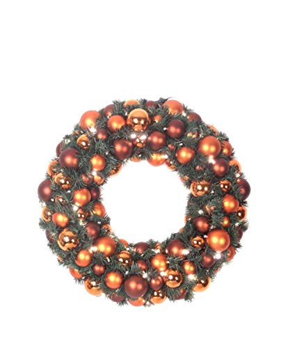 Copper Coloured Christmas Wreath | 50cm