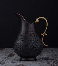 Load image into Gallery viewer, Detailed Copper Water Jug | Solid Copper 
