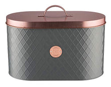 Load image into Gallery viewer, Grey &amp; Copper Bread Bin | Henrik Collection | Typhoon
