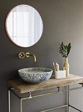 Load image into Gallery viewer, Rose Gold Copper Round Wall Mirror 
