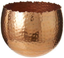 Load image into Gallery viewer, Hammered Copper Metal Planter 
