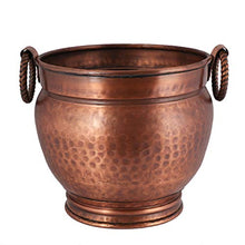 Load image into Gallery viewer, Copper Plant Pot | Bucket Planter Flower Pot | Vintage Urn Jardinière
