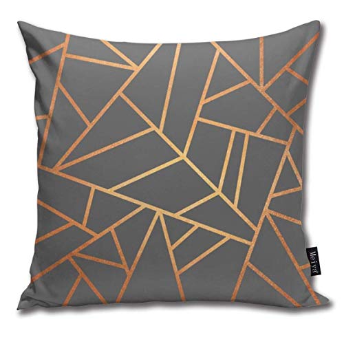 Copper And Grey Cushion Covers | 45x45 cm | tyui7