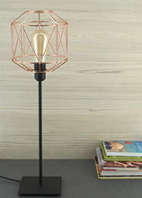 Load image into Gallery viewer, Retro Design Light Shade - Metal Wire Basket Cage Lamp Shade - Ceiling Pendant Light Shade – Wire Cage Lamp Shade - Vintage Industrial Style - Metal Lamp Shade - Easy Fit - Copper
