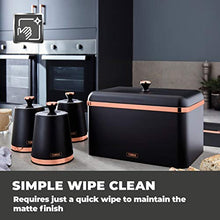 Load image into Gallery viewer, Tower | Cavaletto Collection | Black &amp; Copper Bread Bin 
