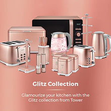 Load image into Gallery viewer, Tower | Glitz Collection | Blush Pink Copper Microwave
