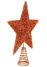 Load image into Gallery viewer, Copper Sparkly Glittery Christmas Tree Decoration
