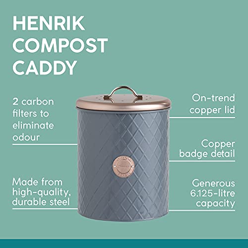 Typhoon Living Compost Caddy - Grey