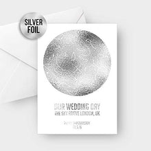 Load image into Gallery viewer, Personalised Wedding Anniversary Card | Metallics, Copper &amp; Silver 
