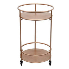 Load image into Gallery viewer, Copper Rose Gold | Drinks Trolley | Bar Cart | On Wheels 
