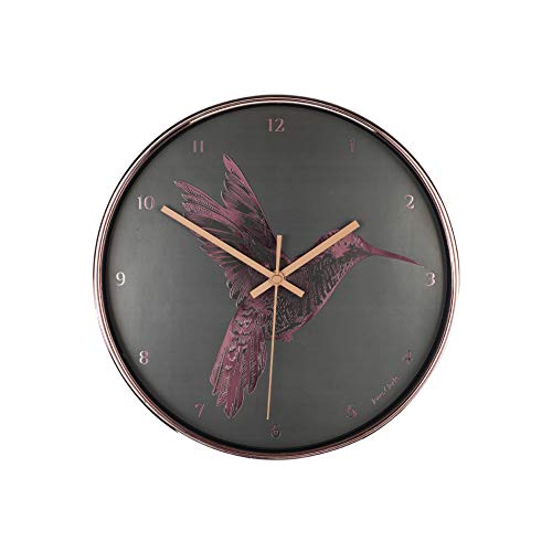 The Academy Hummingbird Wall Clock | Copper/ Rose- Gold & Grey | Jones Clocks ®