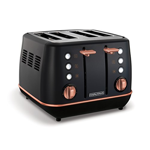 Morphy Richards | Evoke 4 Slice Toaster | Black & Copper/ Rose-Gold | Special Edition | 240114