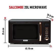 Load image into Gallery viewer, Black &amp; Copper Microwave | 20L | 800W | Haden Salcombe| ce015
