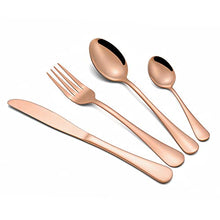 Load image into Gallery viewer, Copper Cutlery Set For 4 People | 16 Pieces | Stainless Stee
