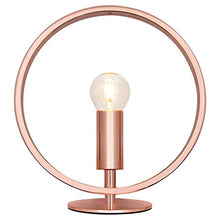 Load image into Gallery viewer, Modern Copper Table Lamp | Ring Hoop Light
