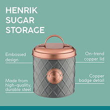 Load image into Gallery viewer, Typhoon Sugar Canister | Grey &amp; Copper 
