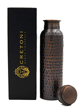 Load image into Gallery viewer, CRETONI Antique Pure Copper Water Bottle : Hammered Design
