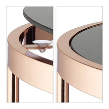 Load image into Gallery viewer, Mirrored Copper Side Tables | Set Of 2 Nest Tables
