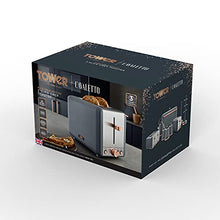 Load image into Gallery viewer, Tower Cavaletto Collection 2 Slice Toaster | Grey &amp; Copper 
