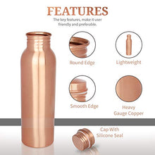 Load image into Gallery viewer, Leak Proof Copper Water Bottle | Pure Copper
