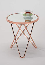 Load image into Gallery viewer, Round Side Table | Copper Finish 
