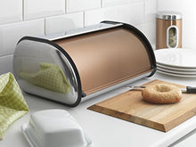 Load image into Gallery viewer, Copper &amp; Stainless Steel Bread Bin | Large Capacity | Copper 
