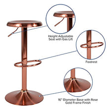 Load image into Gallery viewer, Adjustable Copper Bar Stools 

