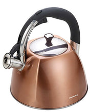Load image into Gallery viewer, Copper Whistling Kettle | 3L | Stainless Steel

