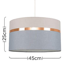 Load image into Gallery viewer, MiniSun | Grey &amp; Copper Pendant Light Shade | Lamp Shade 
