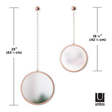 Load image into Gallery viewer, Round Hanging Wall Mirrors | Copper | Umbra
