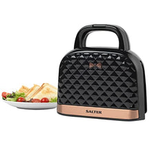 Load image into Gallery viewer, Salter | Copper, Rose- Gold &amp; Black Toastie Maker 
