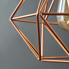 Load image into Gallery viewer, Geometric Copper Pendant Shade 
