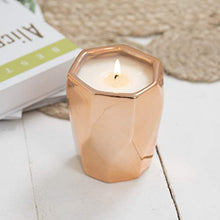 Load image into Gallery viewer, Jasmine &amp; Ylang Ylang Scented Candle | Copper Ceramic Jar | Aromatherapy Gift

