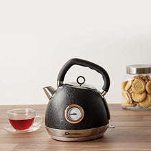 Load image into Gallery viewer, Black &amp; Copper Kettle With Temperature Display 

