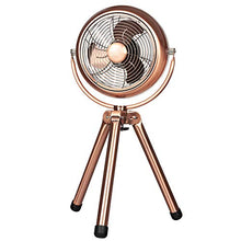 Load image into Gallery viewer, Invero | Copper Tripod Floor Stand Fan Cooler | Stylish 8&quot; (20cm)
