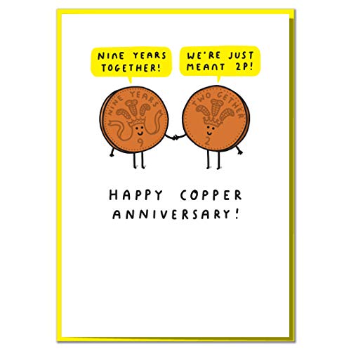 Funny Copper Wedding Anniversary Card | Happy Copper Anniversary 