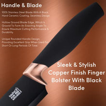 Load image into Gallery viewer, Brooklyn Knife Set | 5 Pcs | Black &amp; Copper
