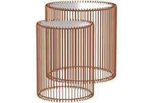 Load image into Gallery viewer, 2 Copper Side Tables | Kare
