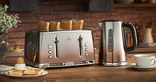 Load image into Gallery viewer, Ombre Effect Stainless Steel &amp; Copper Kettle &amp; Toaster 
