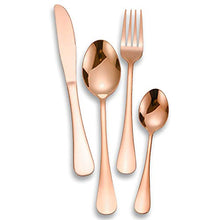 Load image into Gallery viewer, 16 Piece Copper Cutlery Set 
