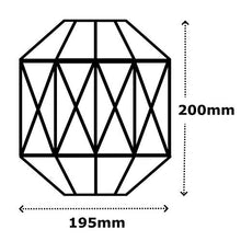 Load image into Gallery viewer, Retro Design Light Shade - Metal Wire Basket Cage Lamp Shade - Ceiling Pendant Light Shade – Wire Cage Lamp Shade - Vintage Industrial Style - Metal Lamp Shade - Easy Fit - Copper
