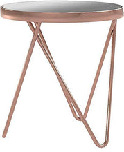 Load image into Gallery viewer, Stylish Copper Side Table | Mirrored Finish
