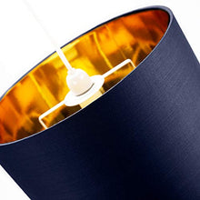 Load image into Gallery viewer, Copper &amp; Blue Drum Light Shade | For Table Lamps &amp; Ceiling Pendants 
