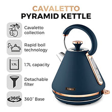 Load image into Gallery viewer, Cavaletto Pyramid Kettle | Midnight Blue &amp; Copper
