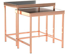 Load image into Gallery viewer, Set Of 2 Copper Framed Nesting Tables | Rectangle
