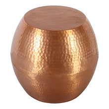 Load image into Gallery viewer, Moroccan Side Table | Copper Stool | Hammered Finish | Casa Moro
